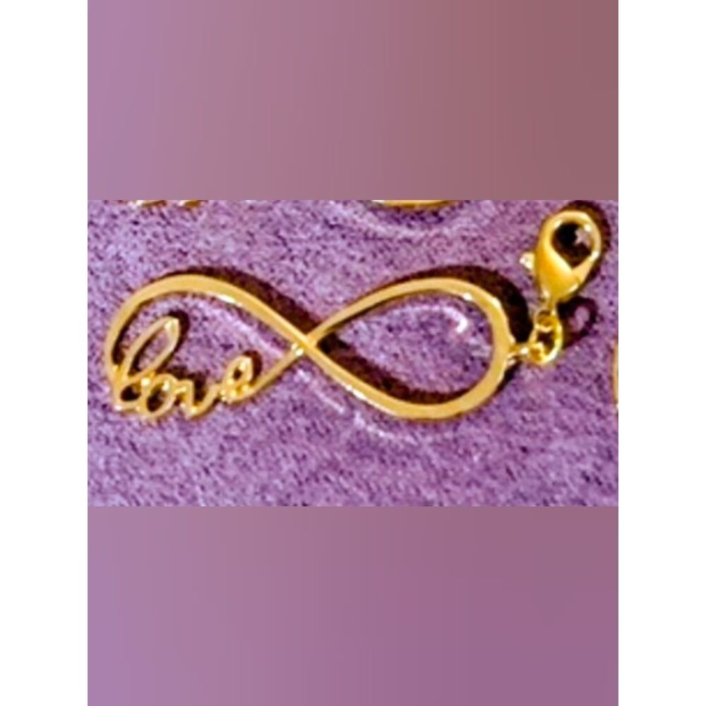 Gold Infinity Love Dangle For Floating Lockets